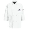 Eight Pearl Button Chef Coat with Thermometer Pocket Thumbnail